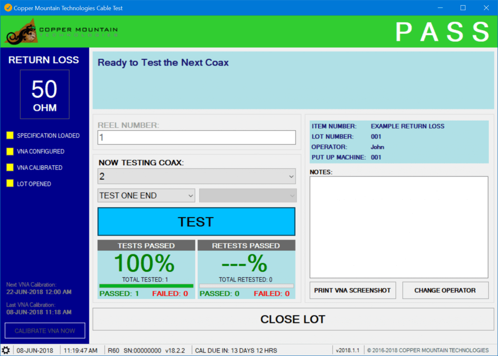 Manufacturing Test Plug-in